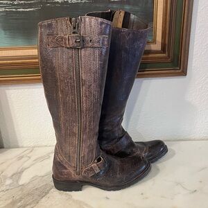 Sendra Distressed brown Leather Boots